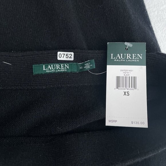 Lauren Ralph Lauren Fair Isle Wool Blend Meziv‎ Sweater Maxi Skirt Black XS NWT - Picture 4 of 10